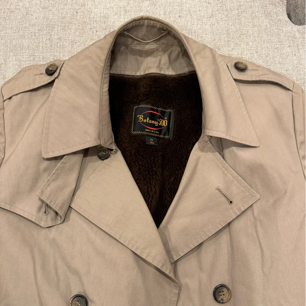 Vintage Botany 500 Trench Coat - Picture 2 of 8